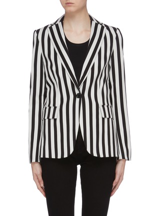Main View - Click To Enlarge - FRAME - 'Classic' stripe oversized blazer
