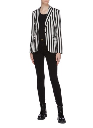 Figure View - Click To Enlarge - FRAME - 'Classic' stripe oversized blazer