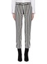 Main View - Click To Enlarge - FRAME - Belted stripe cropped pants