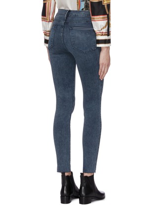 Back View - Click To Enlarge - FRAME - 'Le High Skinny' raw cuff jeans