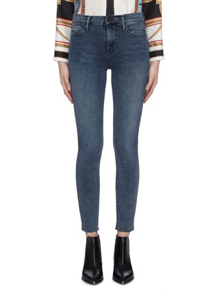 Main View - Click To Enlarge - FRAME - 'Le High Skinny' raw cuff jeans