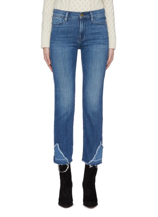 Main View - Click To Enlarge - FRAME - 'Le High Straight' released hem jeans