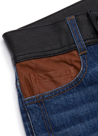  - FRAME - 'Sylvie' colourblock leather waistband jeans