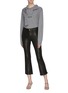 Figure View - Click To Enlarge - FRAME - 'Le Crop' flared cropped leather pants
