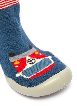 Detail View - Click To Enlarge - COLLÉGIEN - Caravan intarsia toddler sock knit sneakers
