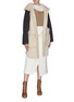 Figure View - Click To Enlarge - YVES SALOMON - Hooded patch pocket lambskin shearling wool-cashmere knit coat