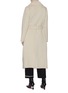Back View - Click To Enlarge - YVES SALOMON - Belted lambskin shearling cashmere-wool coat