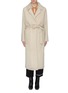 Main View - Click To Enlarge - YVES SALOMON - Belted lambskin shearling cashmere-wool coat