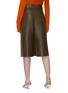 Back View - Click To Enlarge - YVES SALOMON - Pussybow lambskin leather culottes