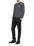 Figure View - Click To Enlarge - ALEXANDER MCQUEEN - Logo embroidered sweater
