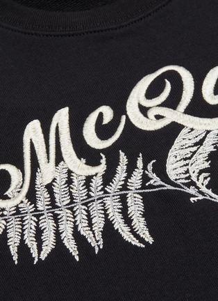  - ALEXANDER MCQUEEN - Logo leaf embroidered sweatshirt