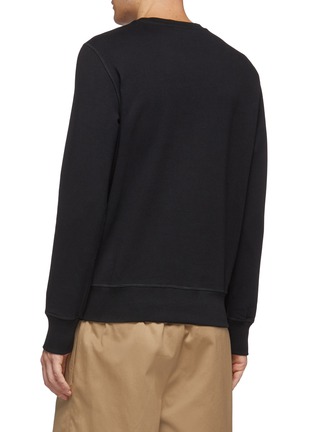 Back View - Click To Enlarge - ALEXANDER MCQUEEN - Logo leaf embroidered sweatshirt