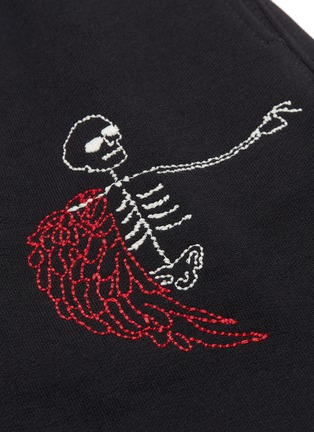  - ALEXANDER MCQUEEN - 'Naïve Skull' embroidered sweat shorts