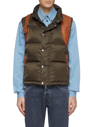 Main View - Click To Enlarge - ALEXANDER MCQUEEN - Leather harness puffer vest
