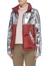 Detail View - Click To Enlarge - YVES SALOMON ARMY - 'Bachette' reversible metallic panelled padded jacket