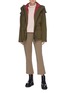 Figure View - Click To Enlarge - YVES SALOMON ARMY - 'Bachette' reversible metallic panelled padded jacket
