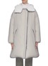 Main View - Click To Enlarge - YVES SALOMON ARMY - Contrast lining lambskin fur trim puffer jacket
