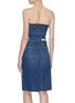 Back View - Click To Enlarge - GRLFRND - 'Nina' split hem asymmetric tube dress