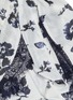  - SELF-PORTRAIT - Guipure lace trim floral sequinned mock wrap skirt