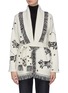 Main View - Click To Enlarge - ALANUI - Contrast stitch belted cashmere wool blend cardigan