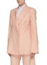 Detail View - Click To Enlarge - MAGGIE MARILYN - 'Just Getting Started' sash belted oversized organic wool blazer