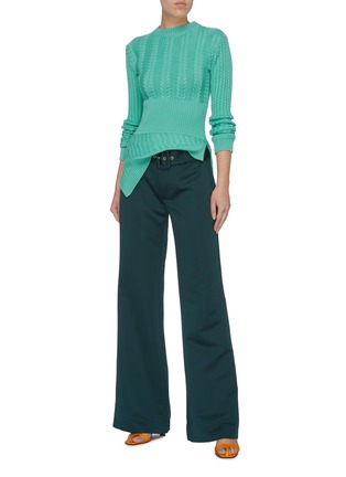 Figure View - Click To Enlarge - MAGGIE MARILYN - 'Nothing Stopping Me' belted wide leg pants