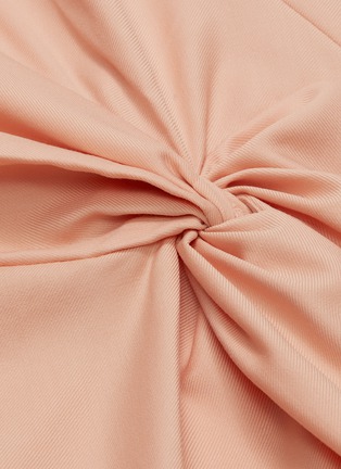 Detail View - Click To Enlarge - MAGGIE MARILYN - 'Twice As Nice' gathered knot side organic wool dress