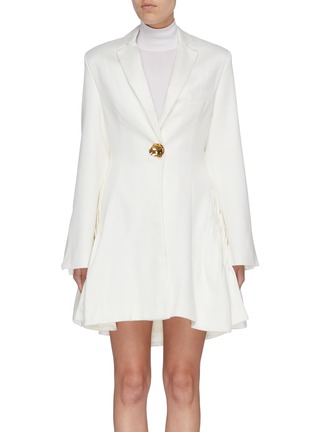 Main View - Click To Enlarge - MAGGIE MARILYN - 'Falling For You' pleated flared blazer dress