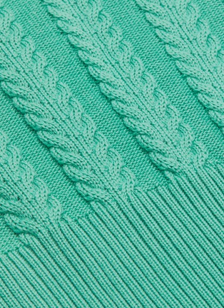  - MAGGIE MARILYN - 'The Rufus' asymmetric Merino wool cable knit peplum sweater