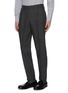 Front View - Click To Enlarge - TOMORROWLAND - Pleated Shetland wool houndstooth pants