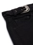 - GRLFRND - 'Zoey' double buckle waist frayed cuff jeans