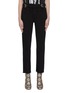 Main View - Click To Enlarge - GRLFRND - 'Zoey' double buckle waist frayed cuff jeans