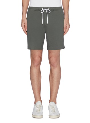 Main View - Click To Enlarge - THEORY - 'Ace' stripe outseam sweat shorts
