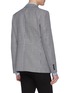 Back View - Click To Enlarge - ALEXANDER MCQUEEN - Peaked lapel houndstooth check plaid blazer