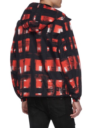 Back View - Click To Enlarge - ALEXANDER MCQUEEN - Painted check windbreaker jacket