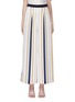 Main View - Click To Enlarge - COMME MOI - Variegated stripe wide leg pants