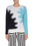 Main View - Click To Enlarge - PH5 - Wave print colourblock sweater