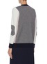 Back View - Click To Enlarge - PH5 - Contrast cuff colourblock cardigan