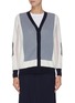 Main View - Click To Enlarge - PH5 - Contrast cuff colourblock cardigan