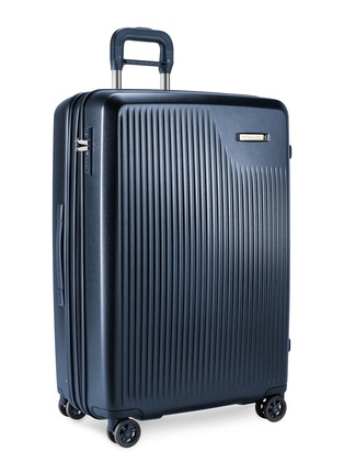 Figure View - Click To Enlarge - BRIGGS & RILEY - Sympatico large expandable spinner suitcase – Matte Navy