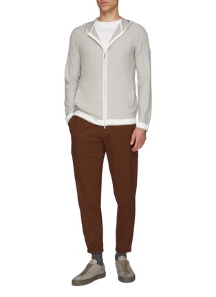 Figure View - Click To Enlarge - THEORY - 'Skiv' wool blend cargo pants
