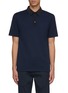 Main View - Click To Enlarge - THEORY - Contrast collar Pima cotton polo shirt