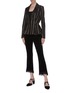 Figure View - Click To Enlarge - J BRAND - 'Selena' lace cuff cropped flared pants