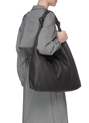 Figure View - Click To Enlarge - THE ROW - 'Bindle Two' knot handle leather hobo bag