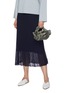 Figure View - Click To Enlarge - THE ROW - 'Ascot Two' silk-satin bag