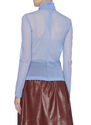Back View - Click To Enlarge - CÉDRIC CHARLIER - Mesh high neck top
