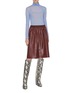 Figure View - Click To Enlarge - CÉDRIC CHARLIER - Mesh high neck top