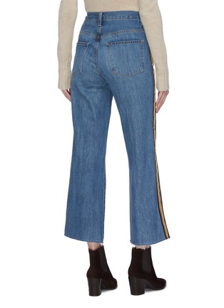 Back View - Click To Enlarge - J BRAND - 'Joan' stripe outseam wide leg jeans