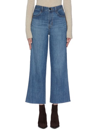 Main View - Click To Enlarge - J BRAND - 'Joan' stripe outseam wide leg jeans