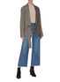 Figure View - Click To Enlarge - J BRAND - 'Joan' stripe outseam wide leg jeans